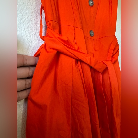 NWOT A New Day Red/Orange Midi Dress - Picture 4 of 6